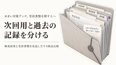 じゃばらファイルA4と書類収納ボックス4選｜年末までに検査結果・受診書類を整理する